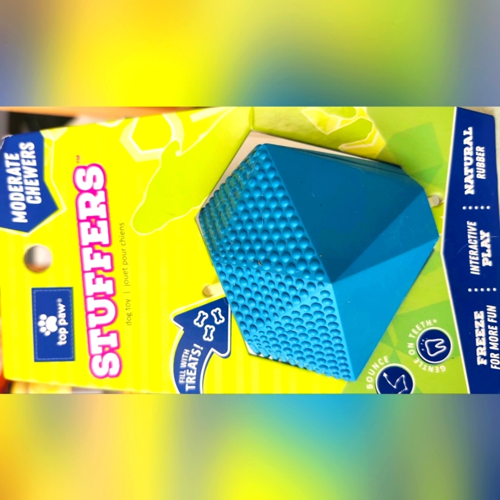 Top Paw Vibrant Blue Interactive Stuffer